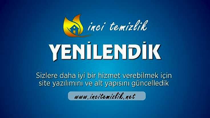 İnci Temizlik web sitesi yenilendi
